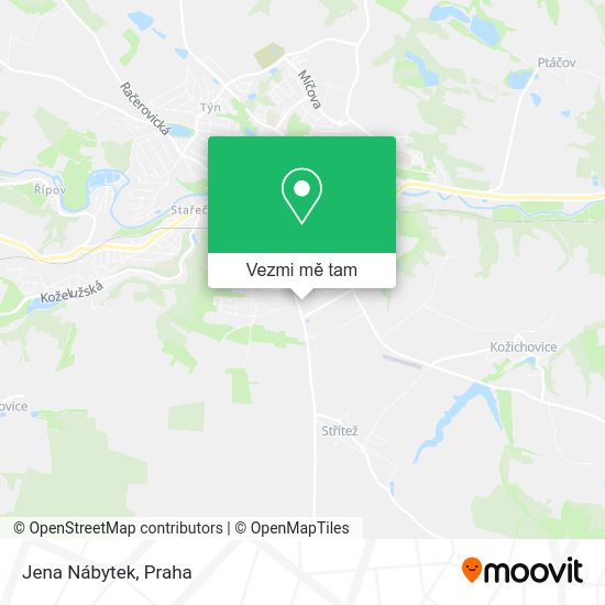 Jena Nábytek mapa