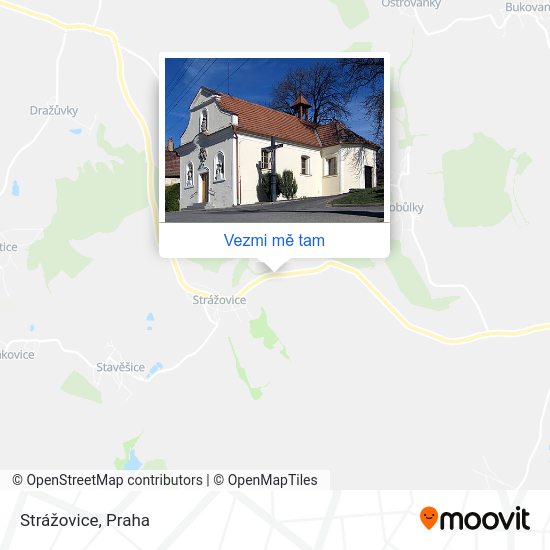 Strážovice mapa