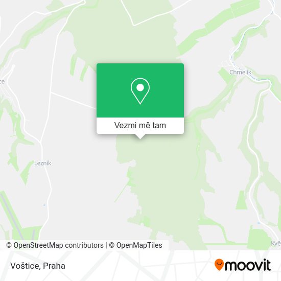 Voštice mapa