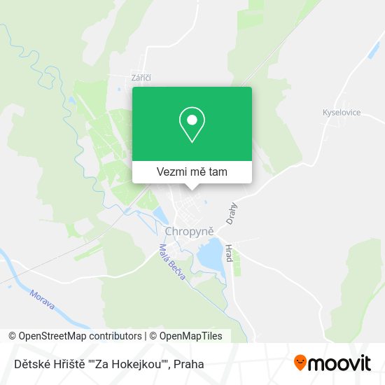 Dětské Hřiště ""Za Hokejkou"" mapa