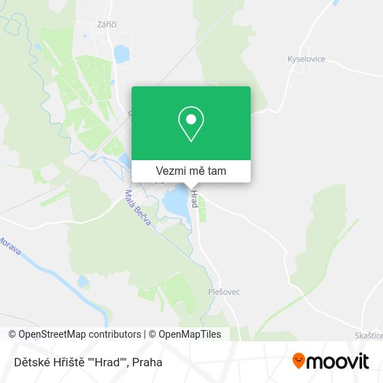 Dětské Hřiště ""Hrad"" mapa