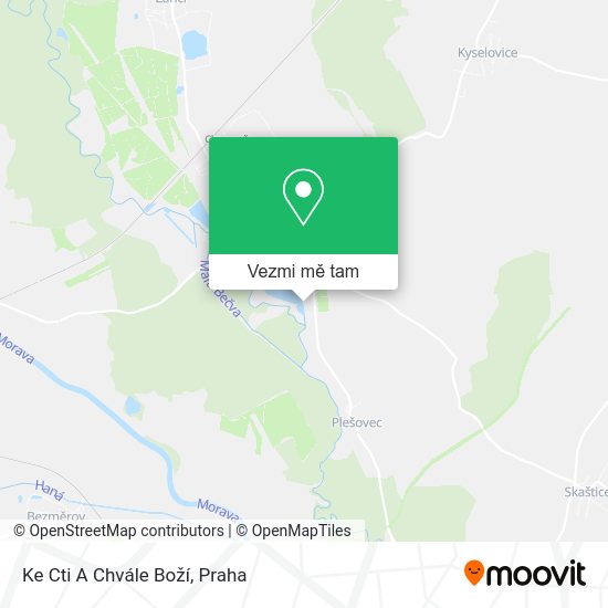 Ke Cti A Chvále Boží mapa