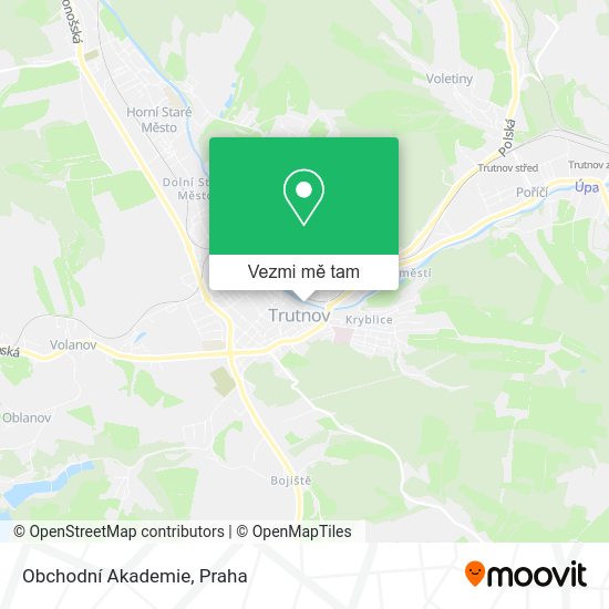 Obchodní Akademie mapa