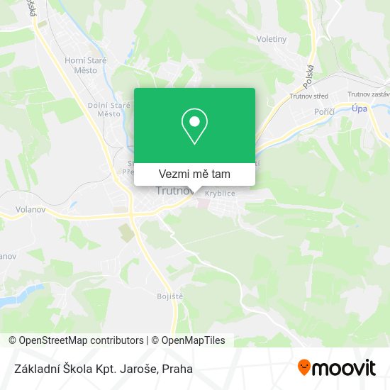 Základní Škola Kpt. Jaroše mapa