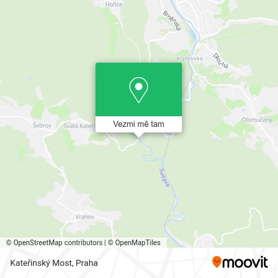 Kateřinský Most mapa
