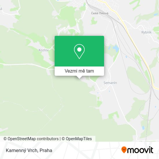 Kamenný Vrch mapa