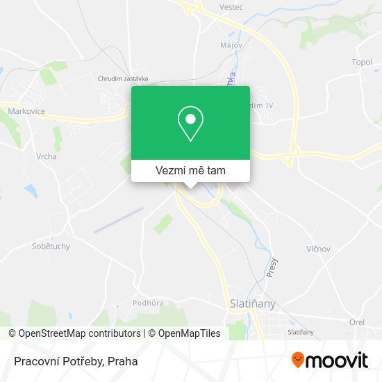 Pracovní Potřeby mapa