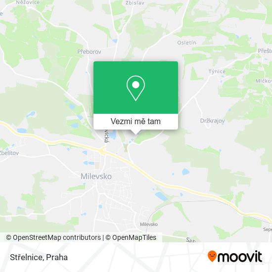 Střelnice mapa