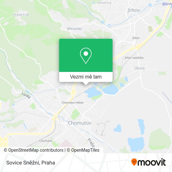 Sovice Sněžní mapa