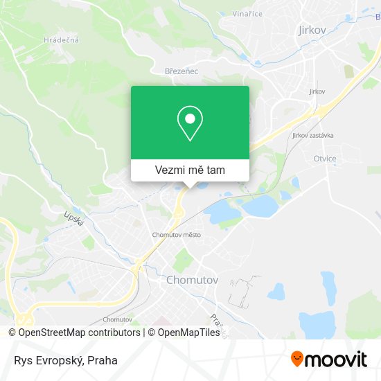 Rys Evropský mapa
