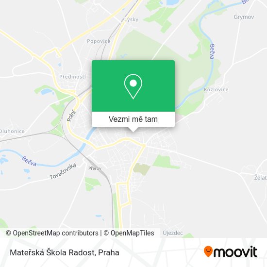 Mateřská Škola Radost mapa