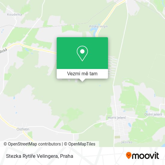 Stezka Rytíře Velingera mapa