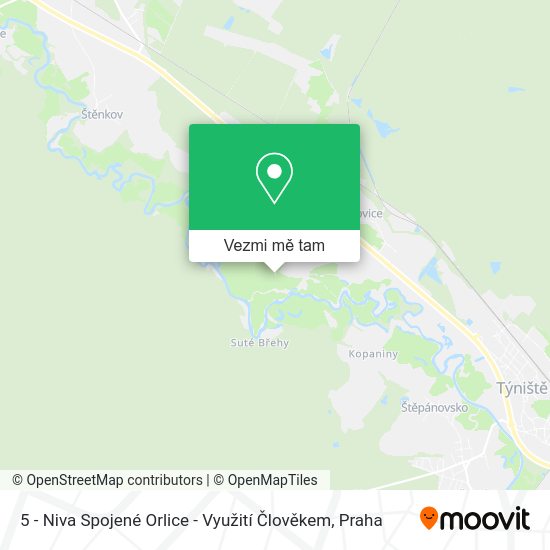 5 - Niva Spojené Orlice - Využití Člověkem mapa