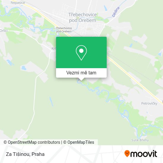 Za Tišinou mapa