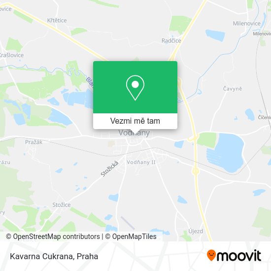 Kavarna Cukrana mapa