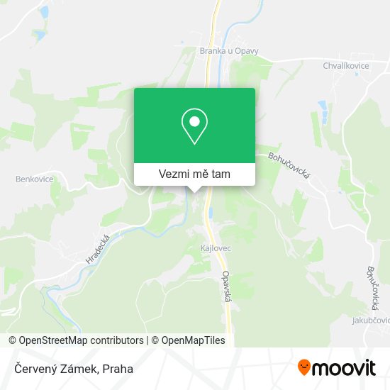 Červený Zámek mapa