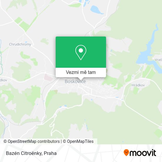 Bazén Citroënky mapa