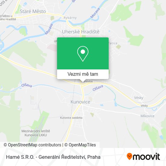Hamé S.R.O. - Generální Ředitelství mapa