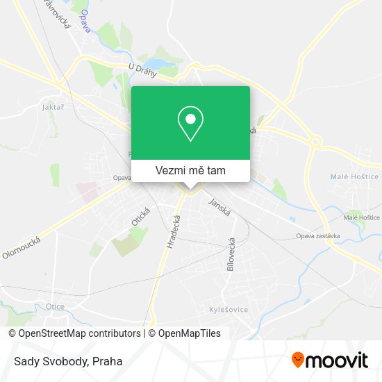 Sady Svobody mapa