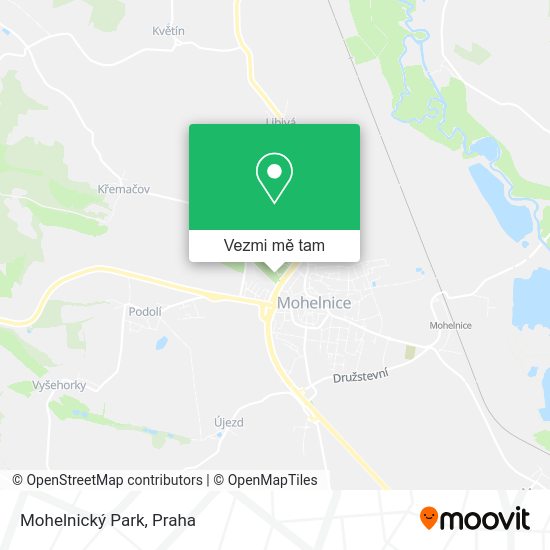 Mohelnický Park mapa