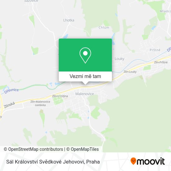Sál Království Svědkové Jehovovi mapa