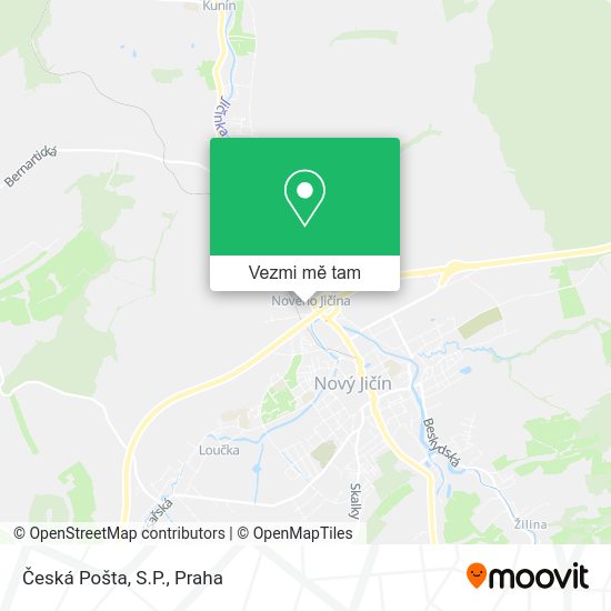 Česká Pošta, S.P. mapa