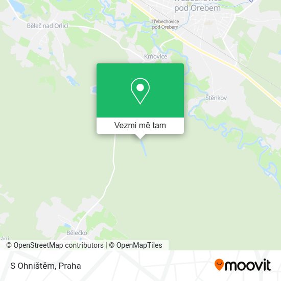 S Ohništěm mapa