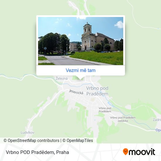 Vrbno POD Pradědem mapa