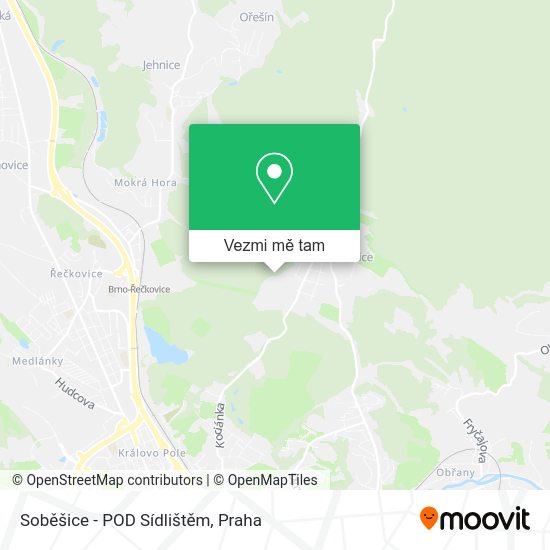 Soběšice - POD Sídlištěm mapa