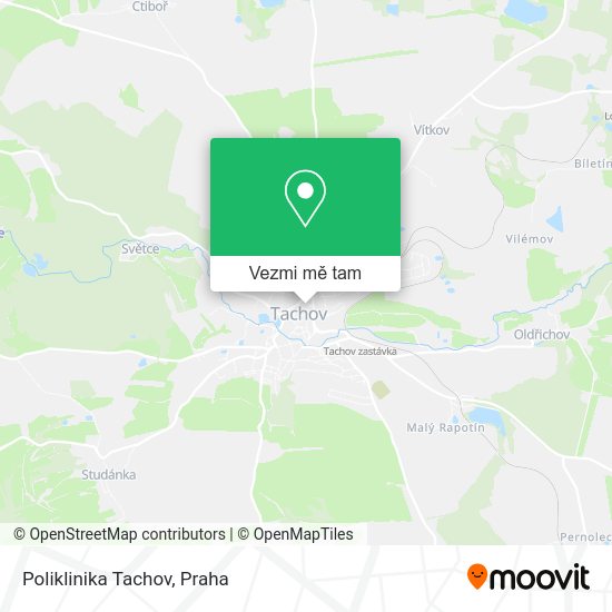 Poliklinika Tachov mapa