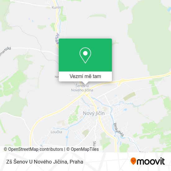 Zš Šenov U Nového Jičína mapa