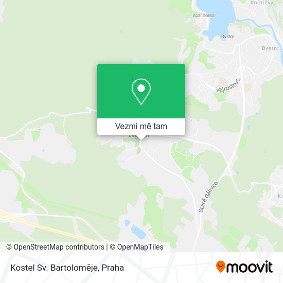 Kostel Sv. Bartoloměje mapa