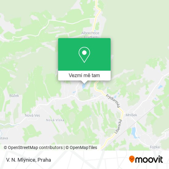 V. N. Mlýnice mapa