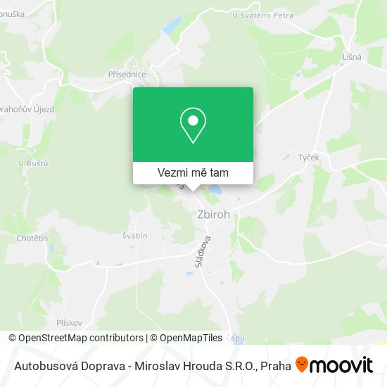 Autobusová Doprava - Miroslav Hrouda S.R.O. mapa