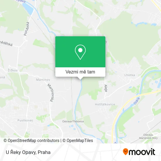 U Řeky Opavy mapa