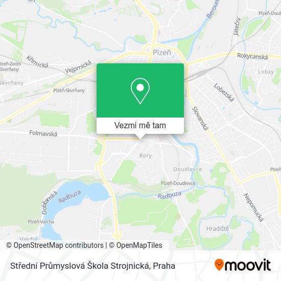 Střední Průmyslová Škola Strojnická mapa