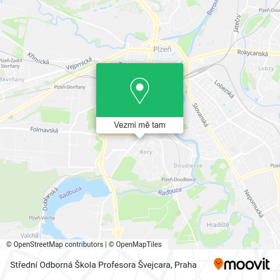 Střední Odborná Škola Profesora Švejcara mapa