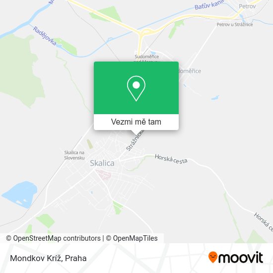 Mondkov Kríž mapa