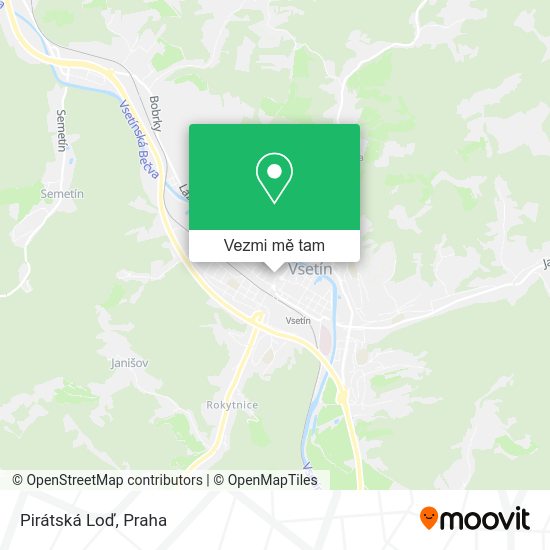 Pirátská Loď mapa