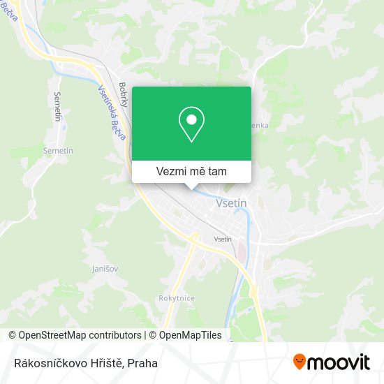 Rákosníčkovo Hřiště mapa