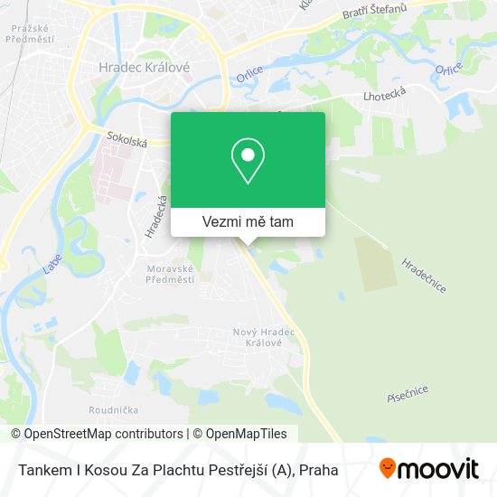 Tankem I Kosou Za Plachtu Pestřejší (A) mapa
