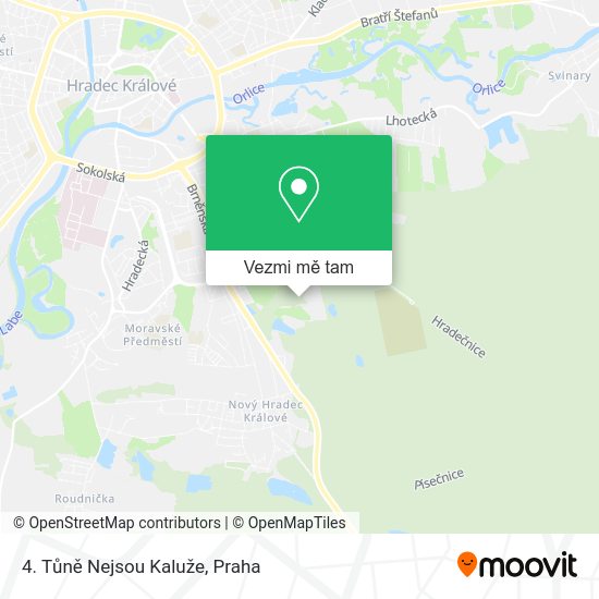 4. Tůně Nejsou Kaluže mapa