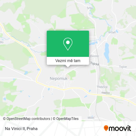 Na Vinici II mapa