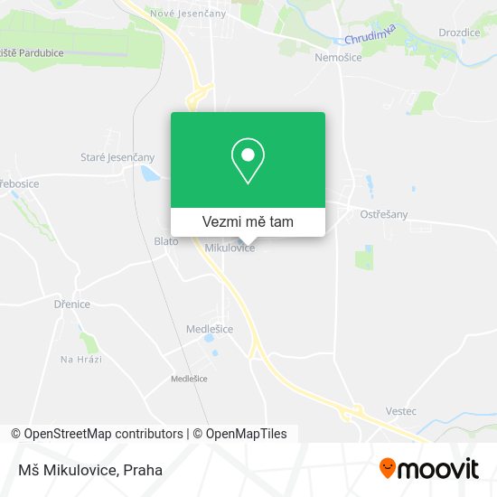 Mš Mikulovice mapa