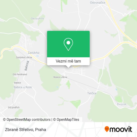 Zbraně Střelivo mapa