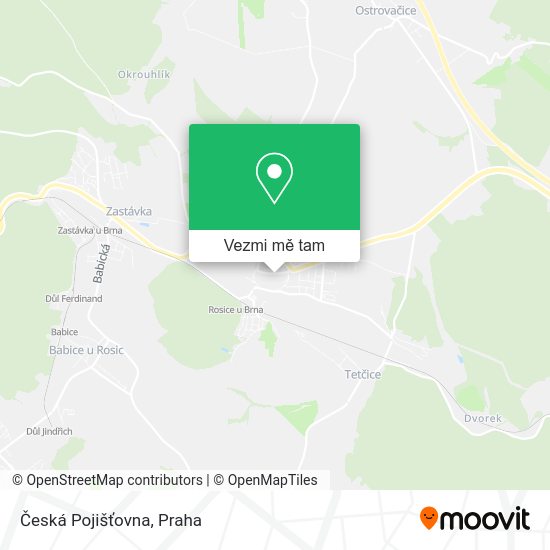 Česká Pojišťovna mapa
