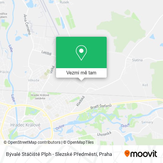 Bývalé Stáčiště Plph - Slezské Předměstí mapa