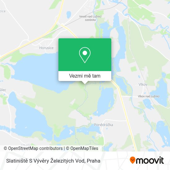 Slatiniště S Vývěry Železitých Vod mapa