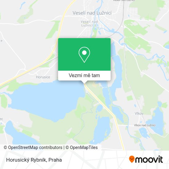 Horusický Rybník mapa
