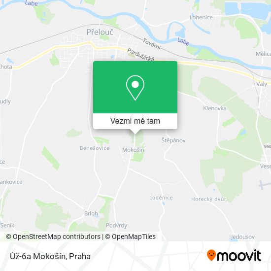 Úž-6a Mokošín mapa